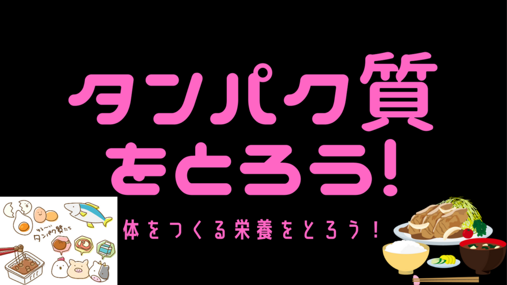 タンパク質をとろう！